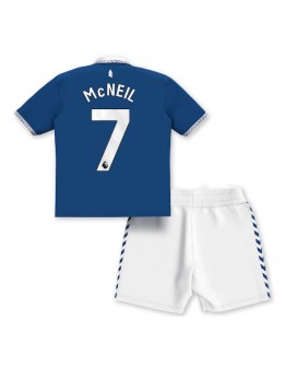 Everton Dwight McNeil #7 Heimtrikotsatz für Kinder 2023-24 Kurzarm (+ Kurze Hosen)